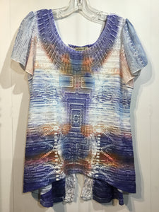 One World Size MP Blue Tops