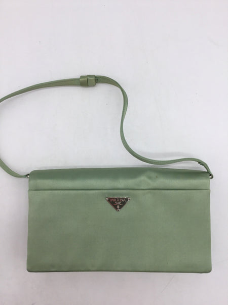 LUXURY PRADA Size Small Green Purses/Wallets