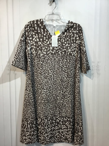 Made With Love Size S/4-6 Brown & Cream Dress