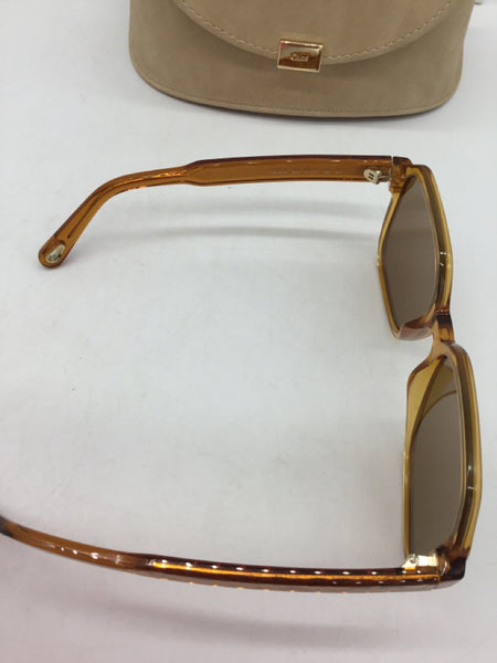 LUXURY Chloe Brown Sunglasses