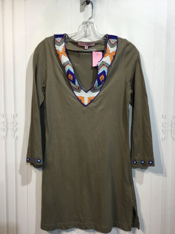 Barbara Gerwit Size Medium Green DRESS/1 PIECE