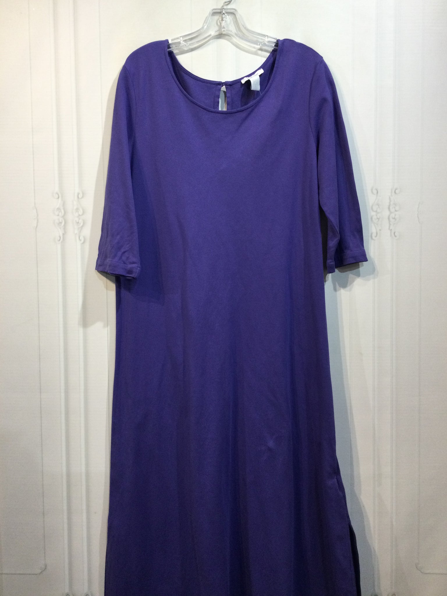 Joan Vass Size Extra Large Purple DRESS/1 PIECE