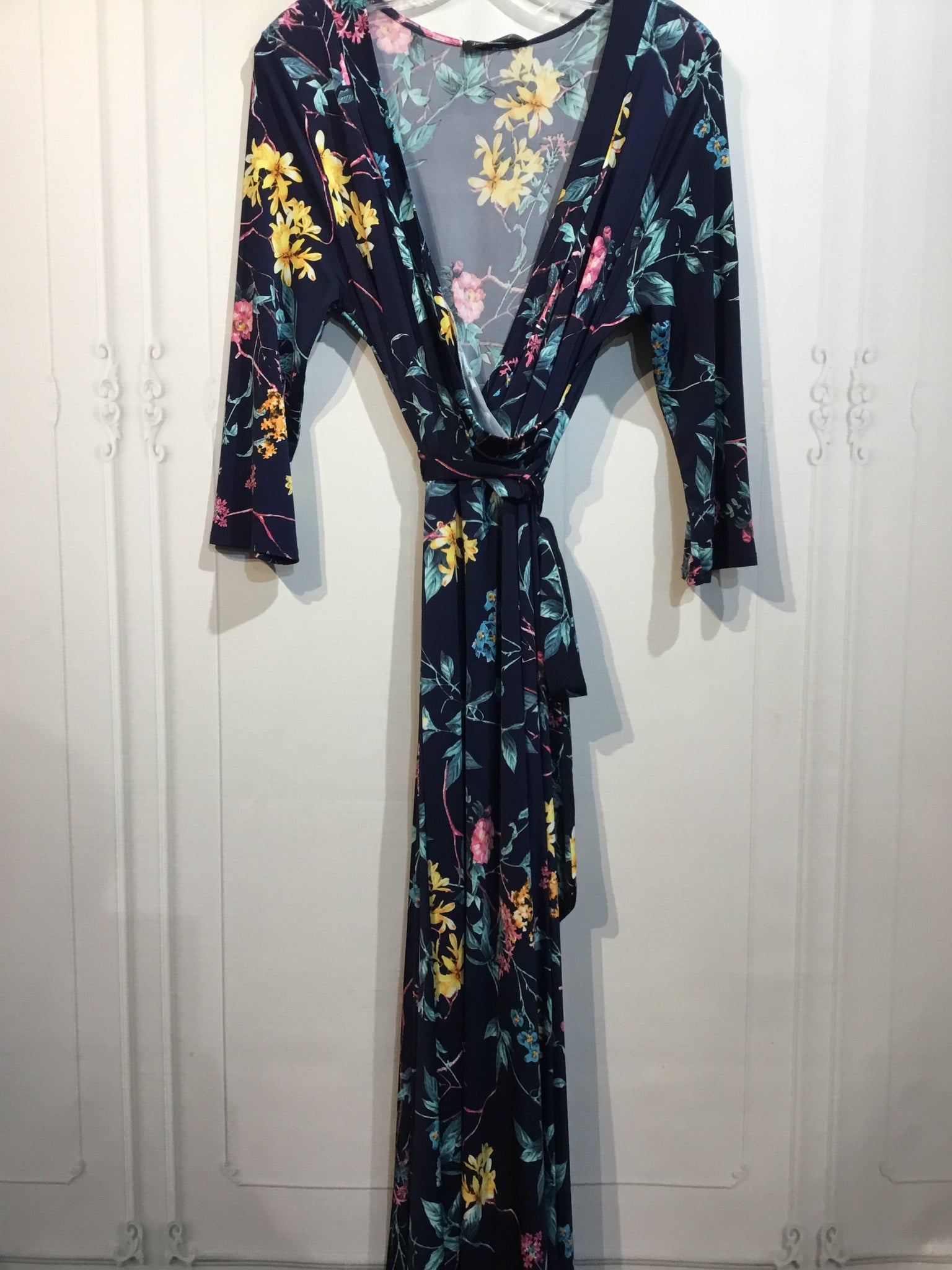 Janette Fashion Size Extra Extra Large Blue DRESS/1 PIECE