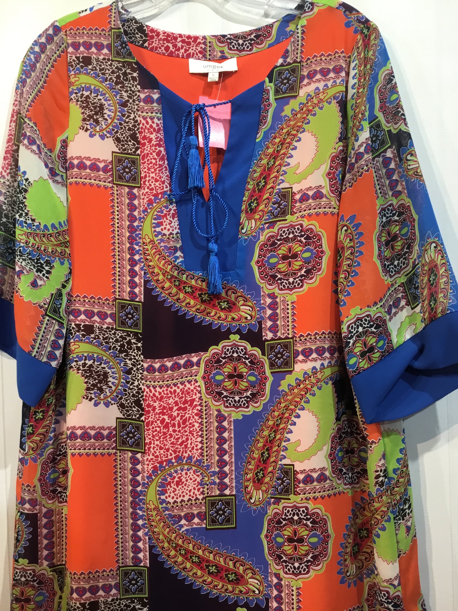 Umgee Size Small Orange DRESS/1 PIECE
