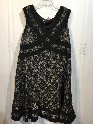 SL Fashions Size XL/18 Black DRESS/1 PIECE