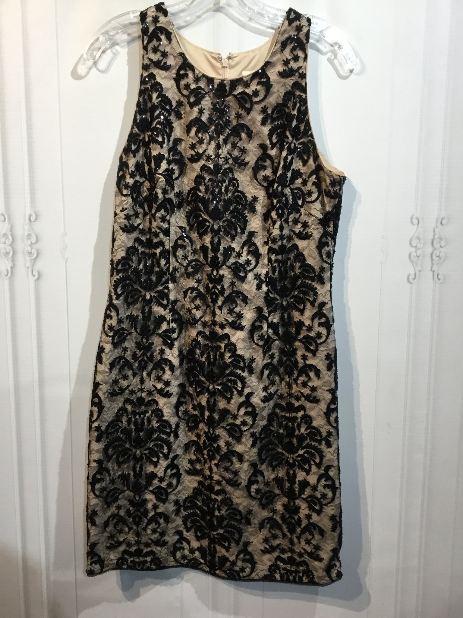 LUXURY AIDEN Aiden Mattox Size M/10 Beige DRESS/1 PIECE