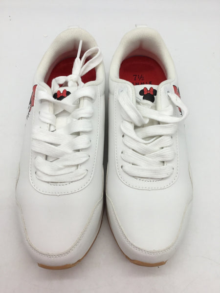 Minnie Mouse Size 7.5 White Shoes