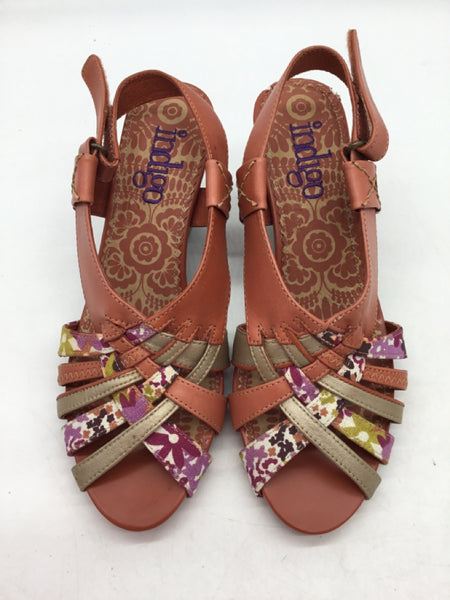 Indigo By Clark's Size 7 Orange Shoes