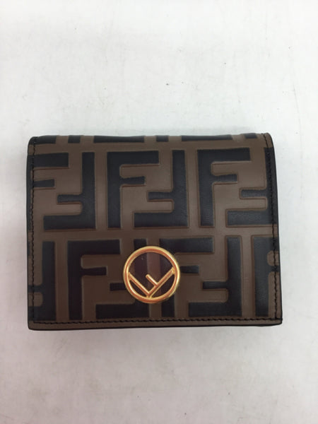 LUXURY FENDI Size Extra Small Brown Purses/Wallets