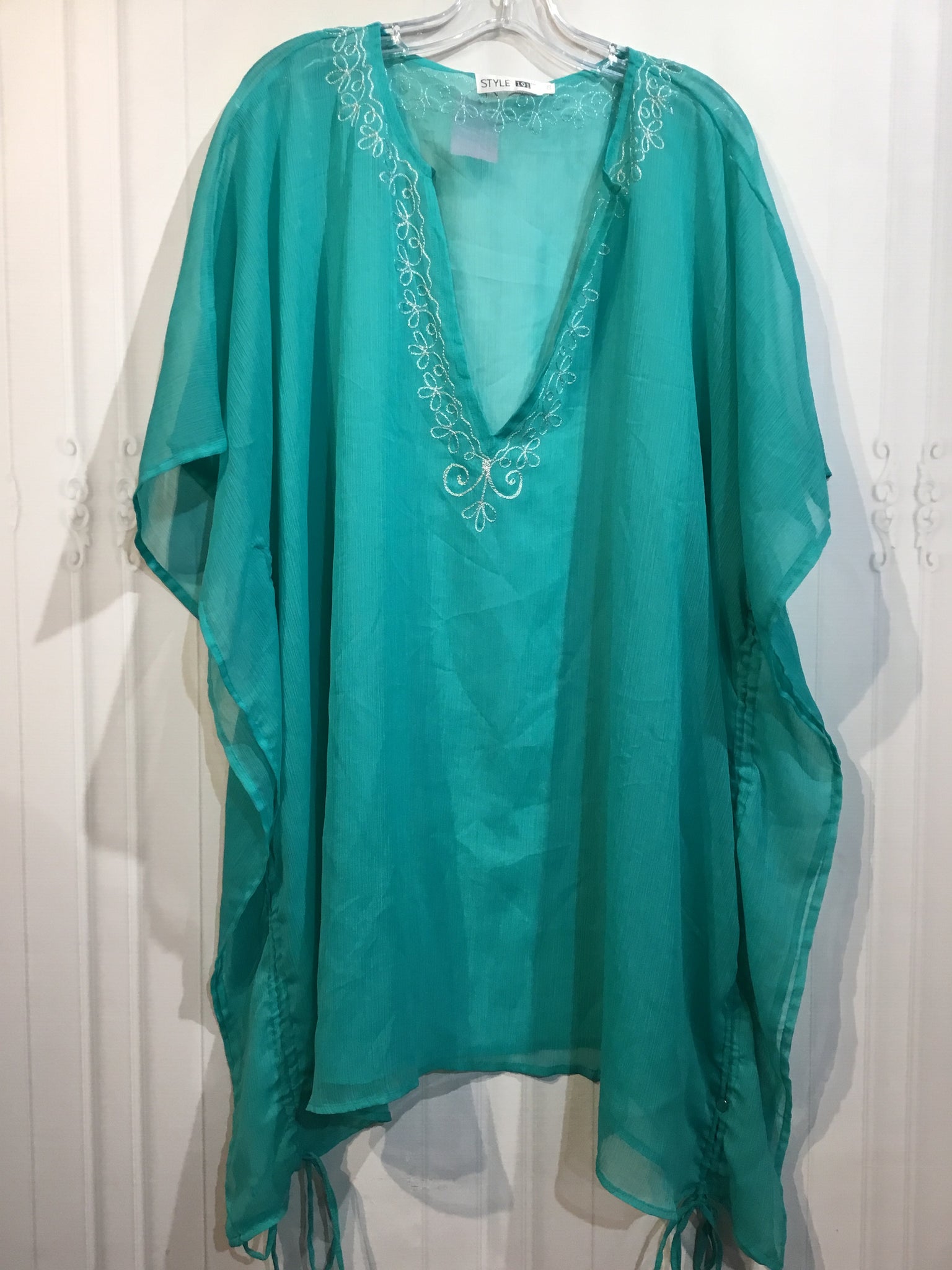 Style 101 Size Extra Large Green SWIMWEAR/COVER UP
