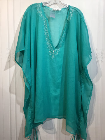Style 101 Size Extra Large Green SWIMWEAR/COVER UP