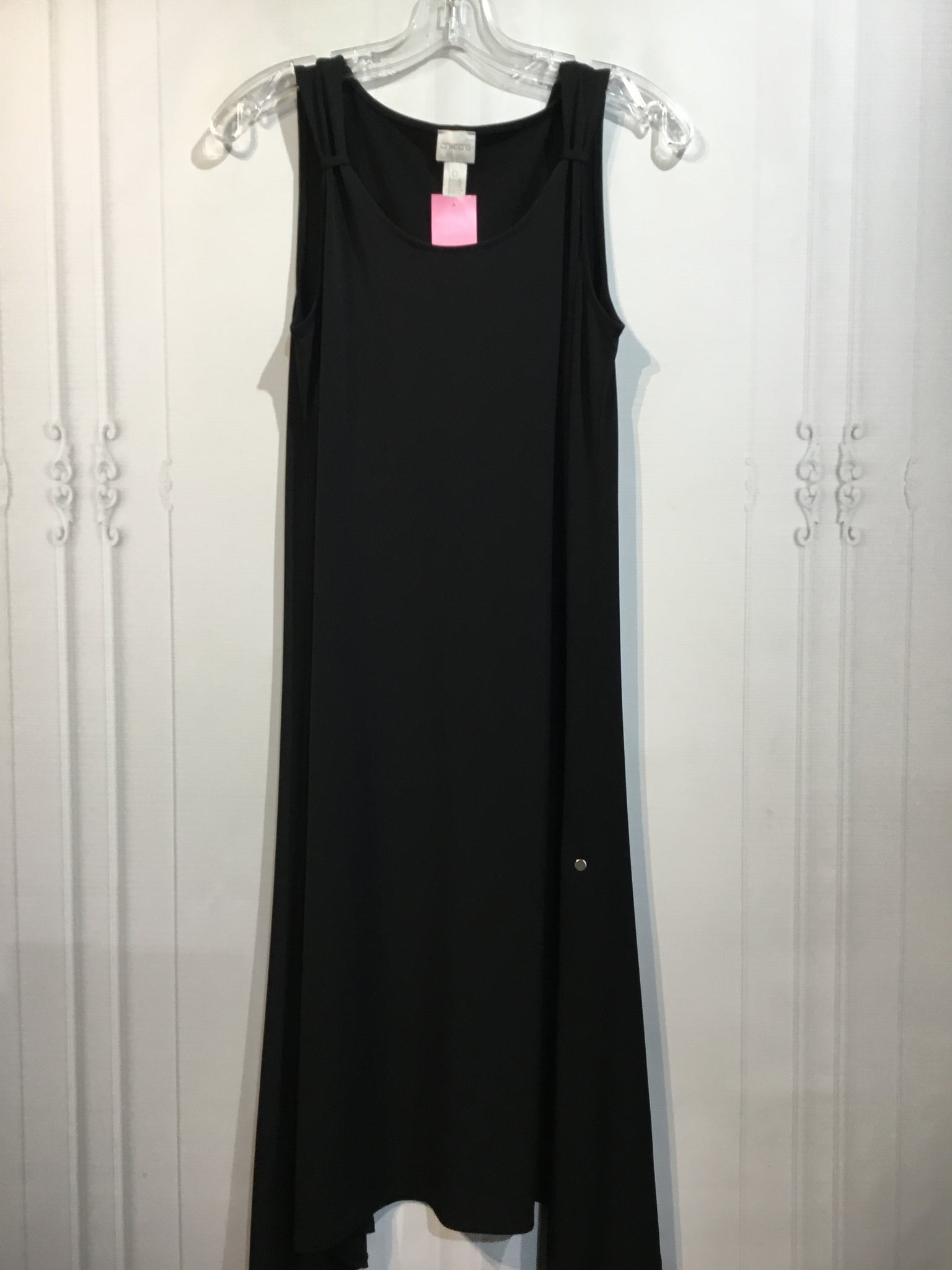 CHICO'S Size 0/S Black DRESS/1 PIECE