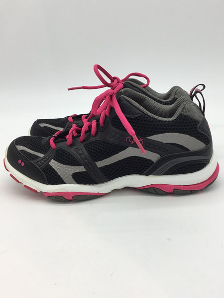 Ryka Size 7.5 Black/Grey/White/Hot Pink Shoes