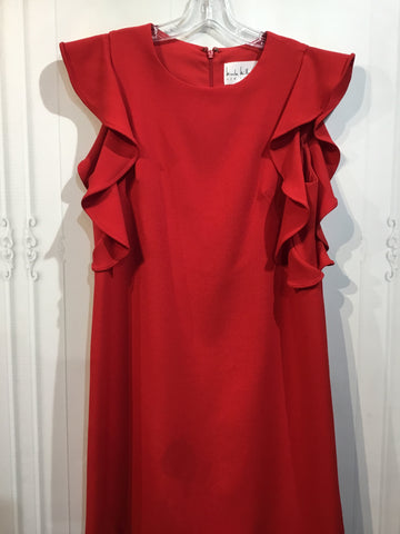 Nicole Miller Size M/10 Red DRESS/1 PIECE