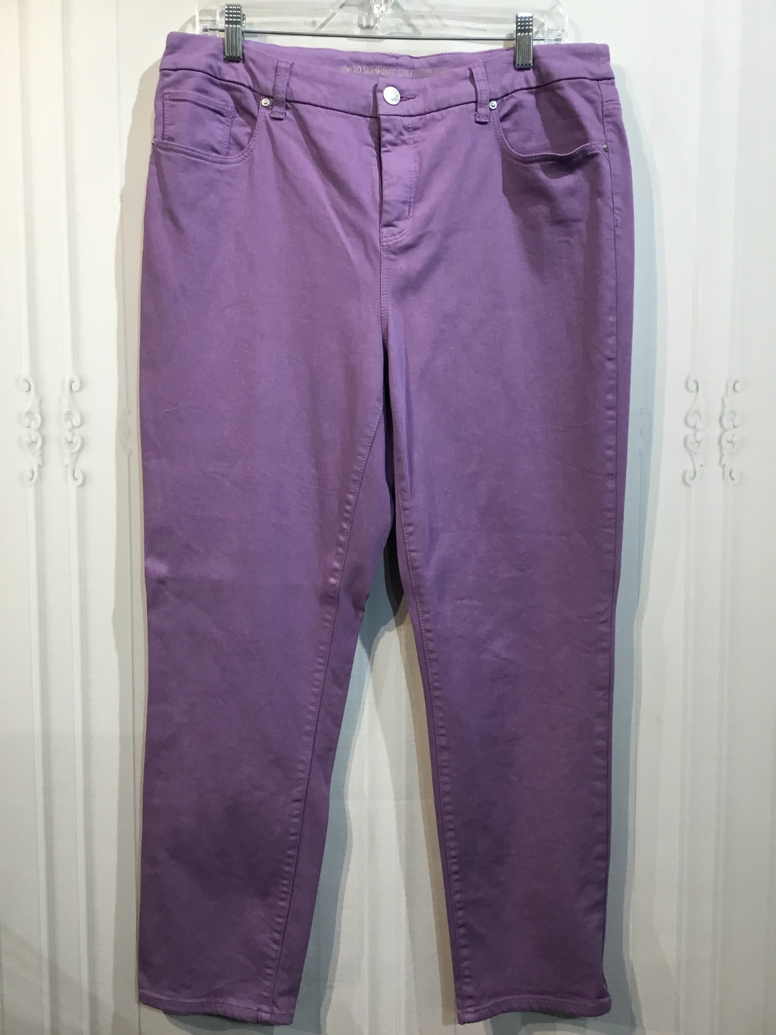 So slimming by CHICO'S Size L Purple Bottoms