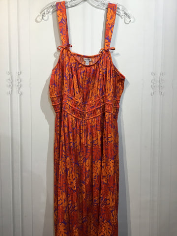 Nine West Size Extra Extra Large Orange DRESS/1 PIECE