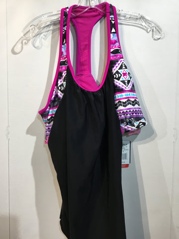 ZeroXposure Size XL/16-18 Black/White/Pink/Purple/Aqua Athletic Wear