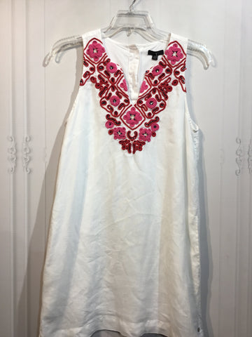 J Crew Size Medium White DRESS/1 PIECE