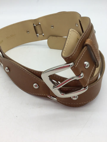 LUXURY Max Mara Size Medium Brown Belt