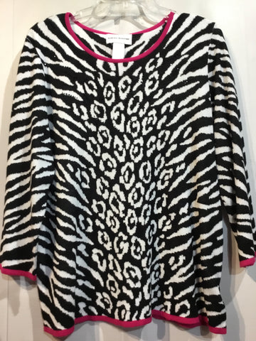 Alfred Dunner Size Large Black Tops