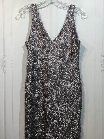 Ann Taylor Size S/4-6 Metallic Taupe Dress