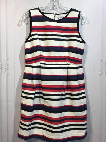 JCREW Size M/8 White DRESS/1 PIECE