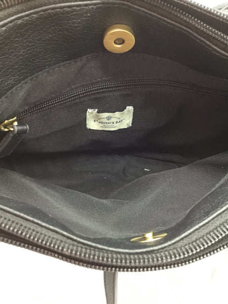 NWT St. Johns Bay Size Small Black Purses/Wallets