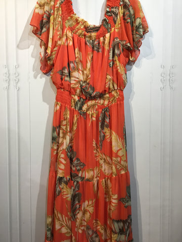 NWT Stella & Julie Size L/14 Orange DRESS/1 PIECE