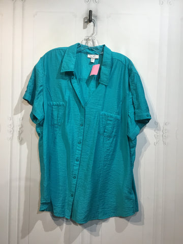 Dress Barn Size 3X Blue Tops