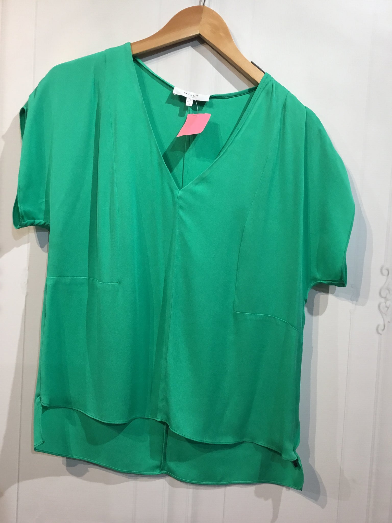 MILLY Size Medium Green Tops