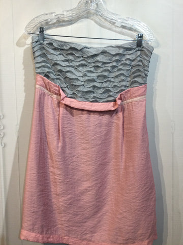 Esley Size L/12-14 Grey & Pink Dress