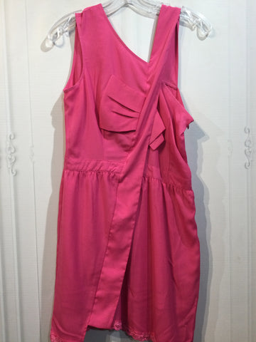 Esley Size L/12-14 Hot Pink Dress