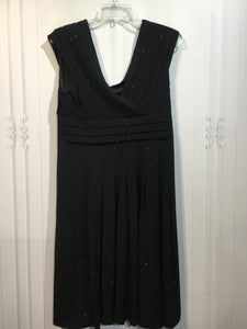 R&M Richards Size L/14 Black DRESS/1 PIECE