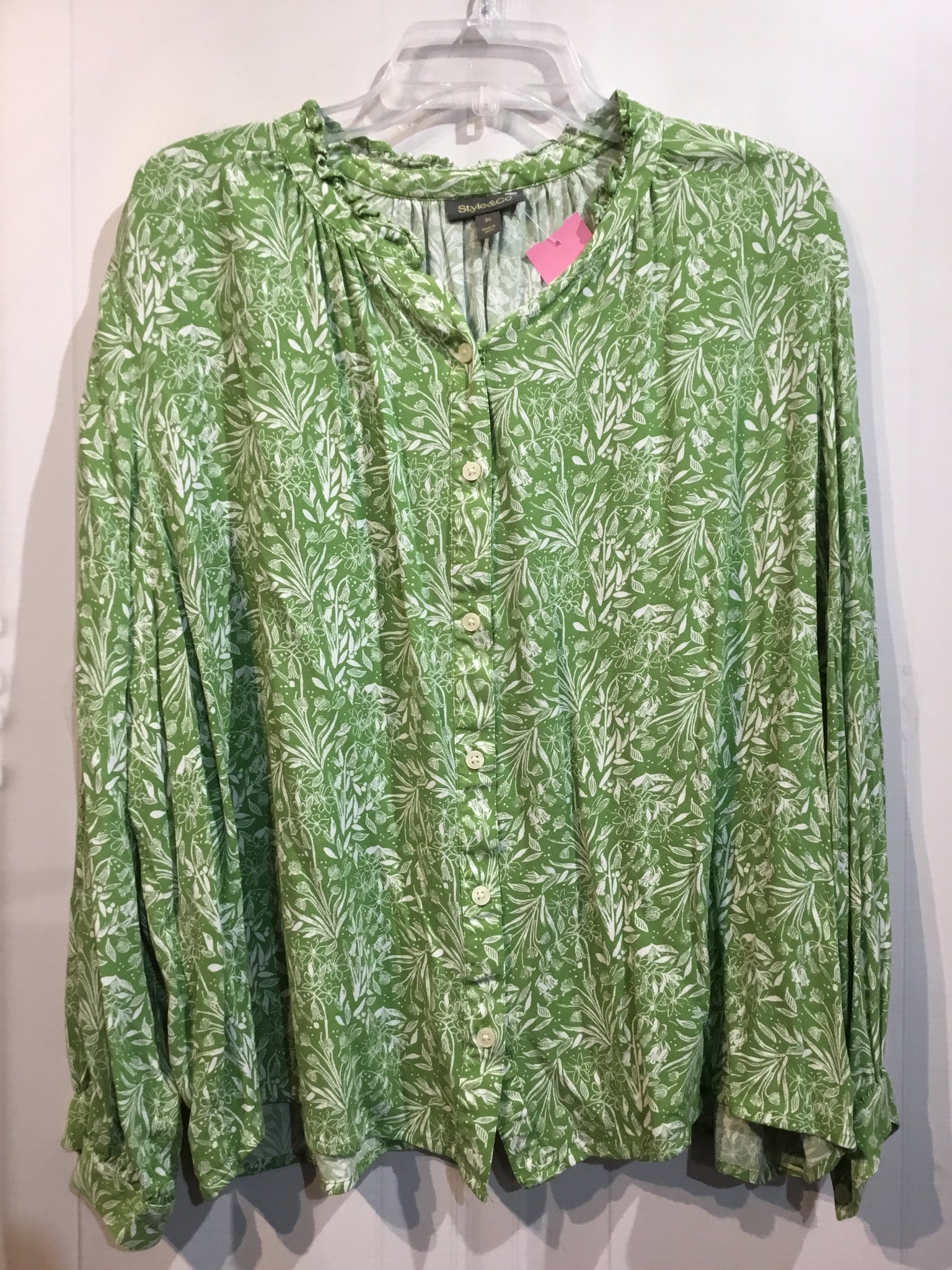 Style & Co Size 3X Green Tops