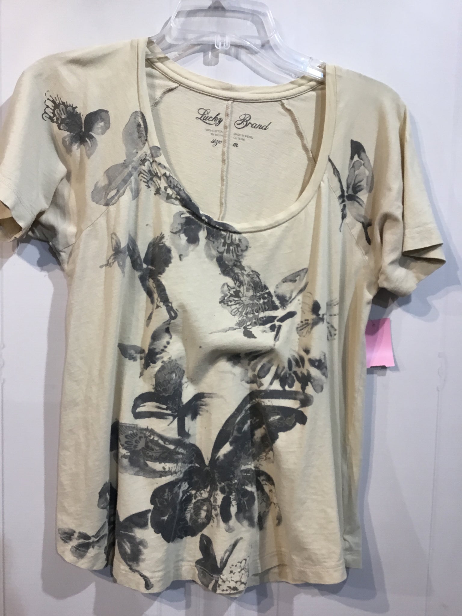 Lucky Brand Size Medium Beige Tops
