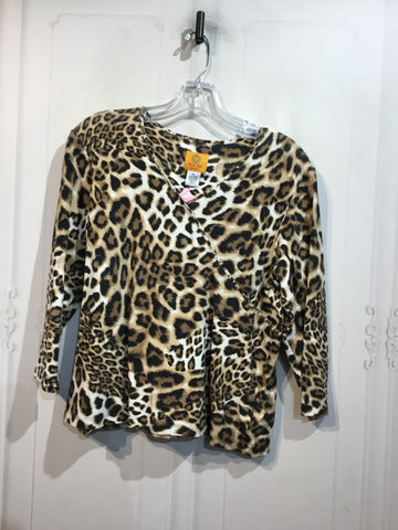 Ruby Rd Size LP Brown Tops