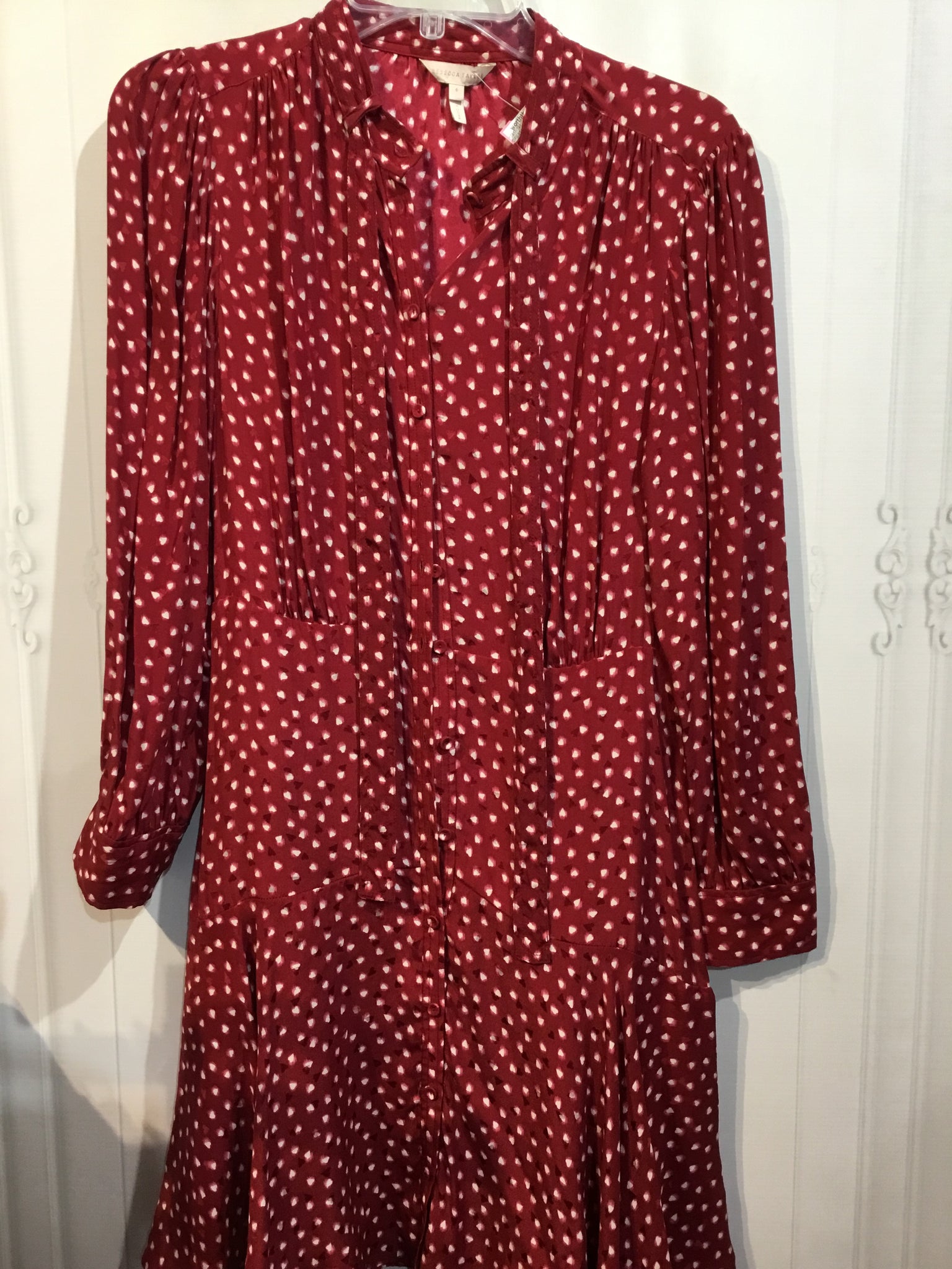 LUXURY Rebecca Taylor Size S/6 Red DRESS/1 PIECE