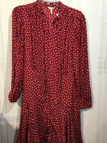 LUXURY Rebecca Taylor Size S/6 Red DRESS/1 PIECE
