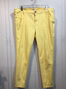 Crown & Ivy Size XL/16 Yellow Bottoms