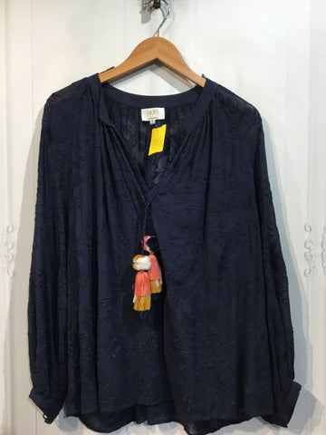 Jade Johnny Was Size XL/16-18 Navy Tops