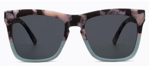 Cape May Sunglasses  -  Black Marble/Mint  -  Strength 1.50