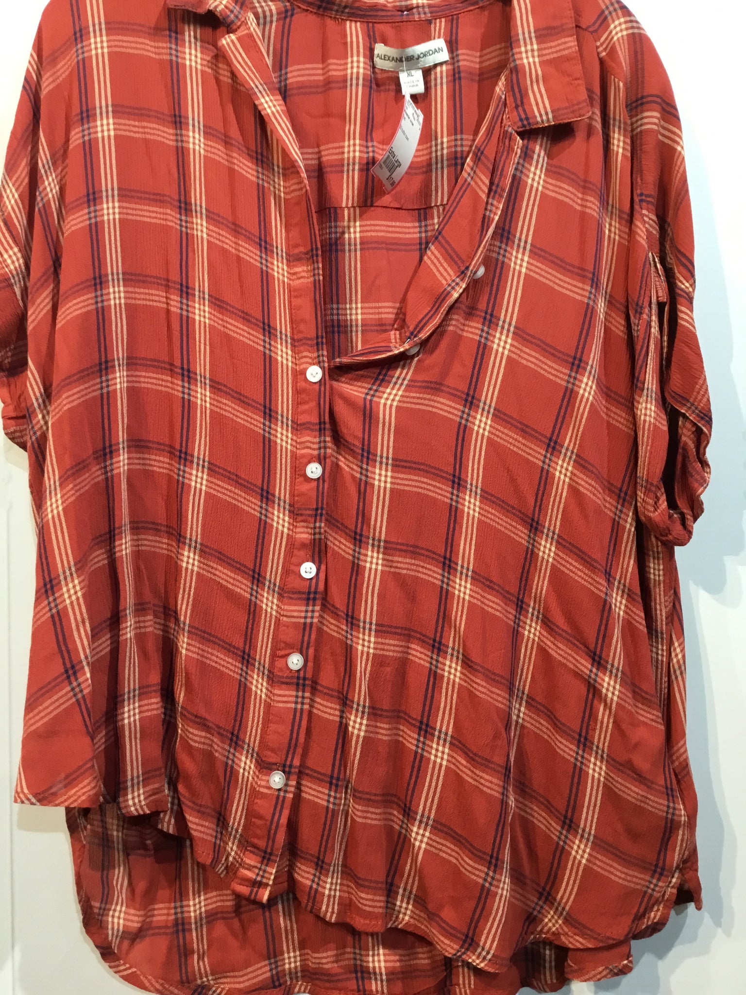 Alexander Jordan Size Extra Large Red Tops