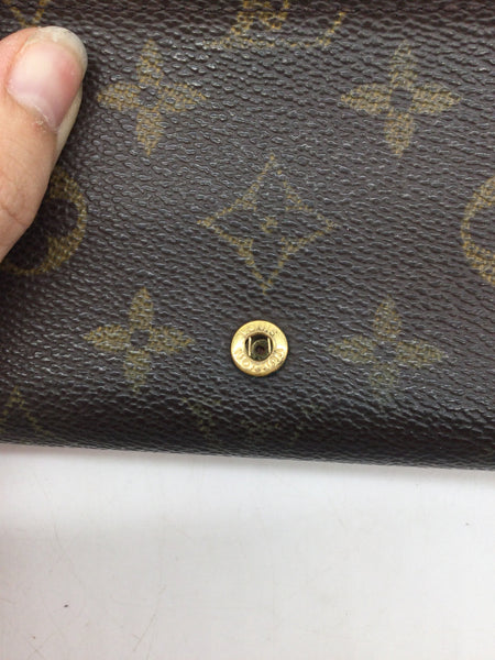 Louis Vuitton Brown Monogram Porte Monnaie Billets Tresor Wallet