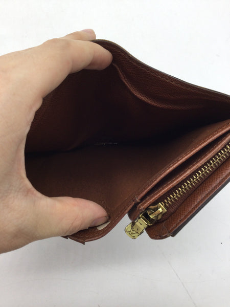Louis Vuitton Brown Monogram Porte Monnaie Billets Tresor Wallet