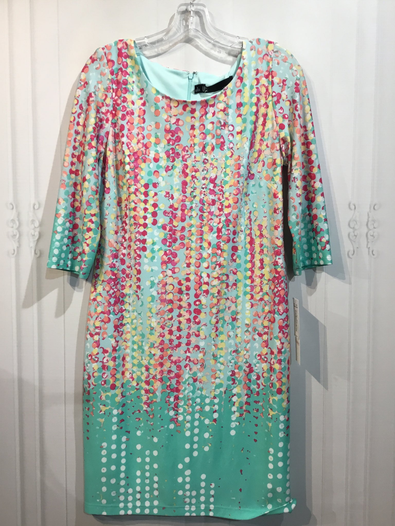 Leslie Fay Size S/6 Blue DRESS/1 PIECE