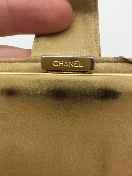 CHANEL CC Logo Caviar Leather Long Wallet