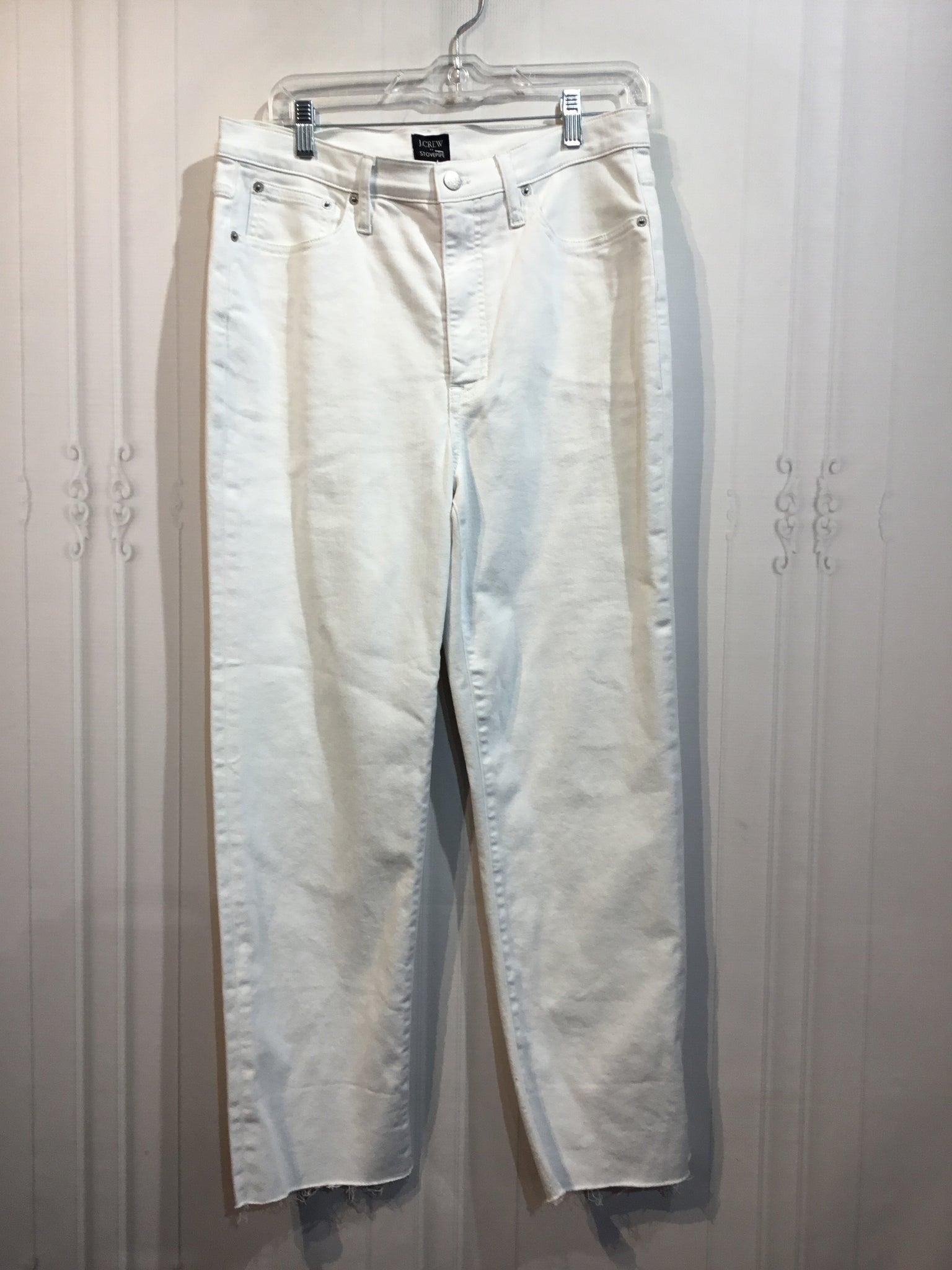 JCREW Size M/10 White Bottoms