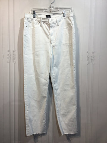 JCREW Size M/10 White Bottoms