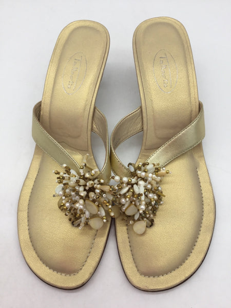 Talbots Size 7.5 Gold Shoes