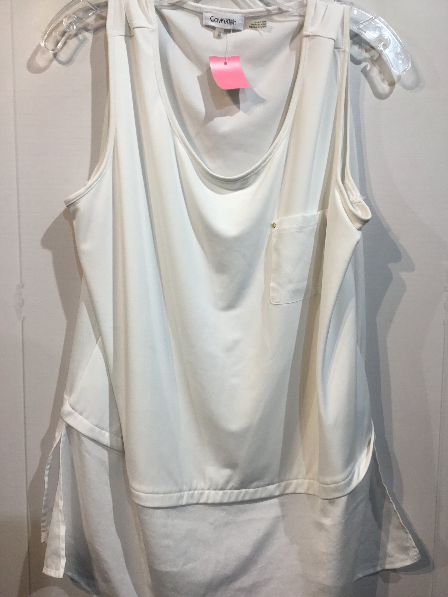 Calvin Klein Size XL White Tops
